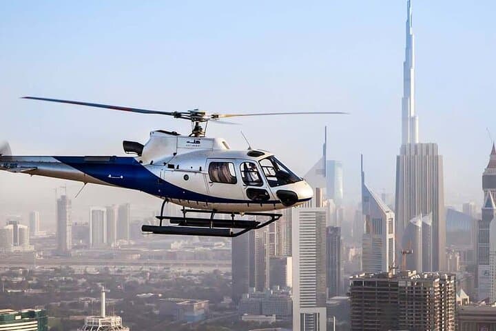 Dubai Helicopter Ride Burj Khalifa Palm Jumeirah and Marina Views