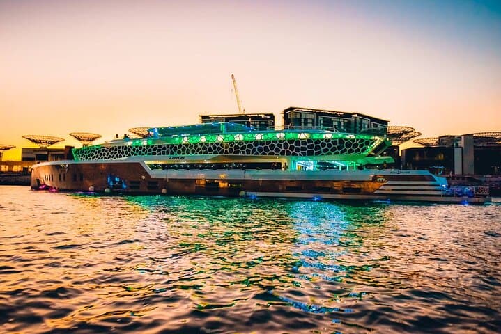 Atlantis Helicopter Tour and Lotus Megayacht Dinner Cruise