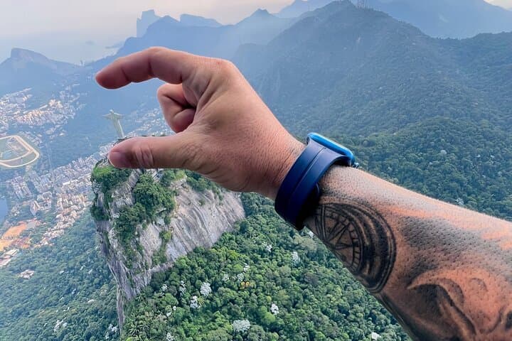 Rio de Janeiro: Helicopter Tour Without Doors at Christ the Redeemer