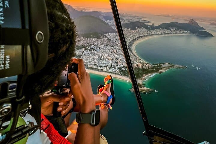 Rio de Janeiro: Helicopter Tour Without Doors at Christ the Redeemer