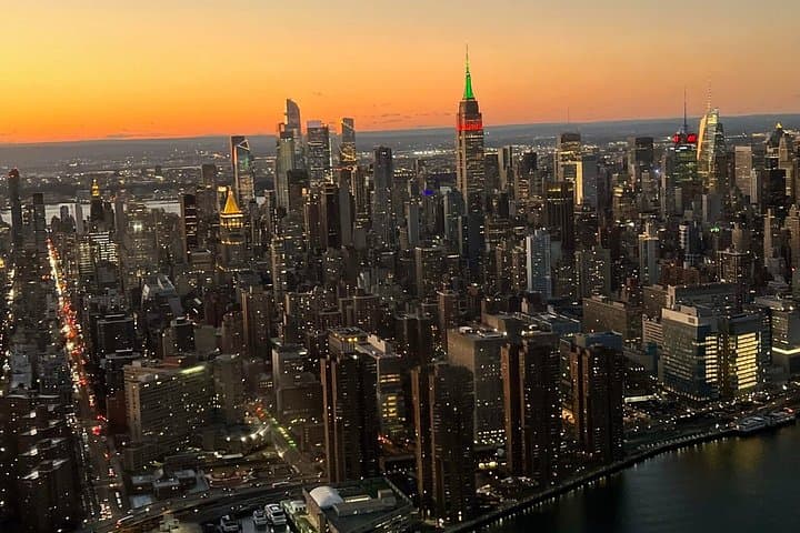 New York City Sunset Helicopter Tour from New Jersey
