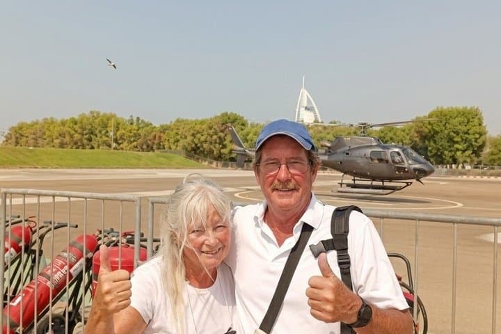 Dubai Helicopter Tour: Aerial View of Burj Al Arab, Palm & Marina