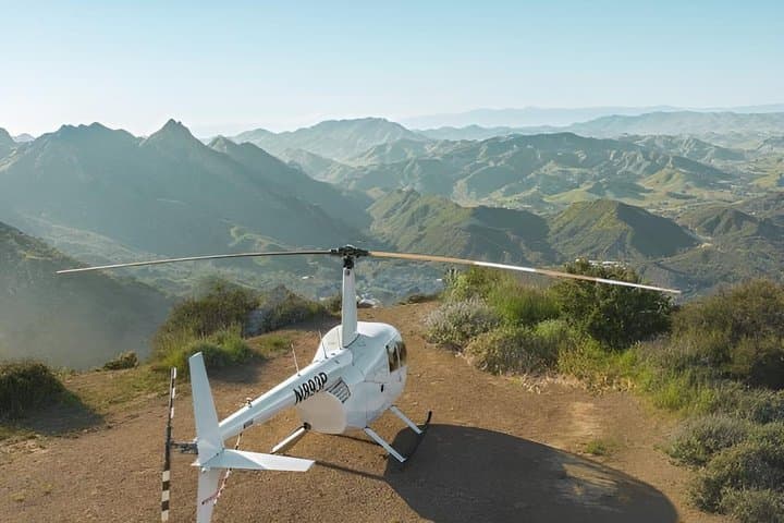 Romantic Malibu Mountaintop Landing Helicopter Tour from Burbank