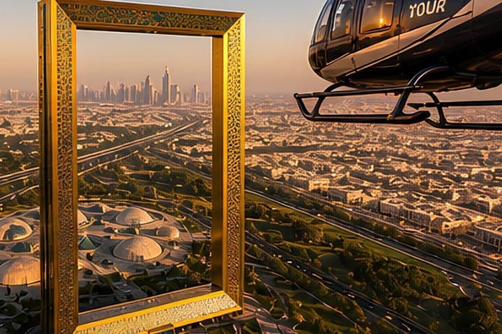 Dubai Helicopter Tour: Aerial View of Burj Al Arab, Palm & Marina