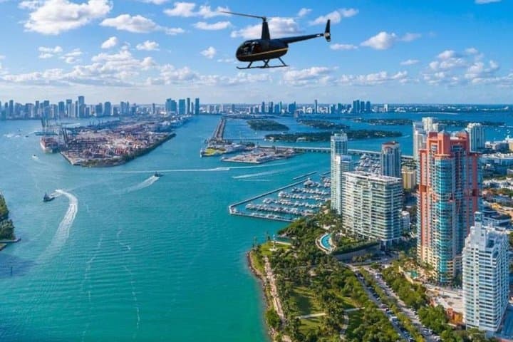 Miami Private Helicopter Tour with Champagne