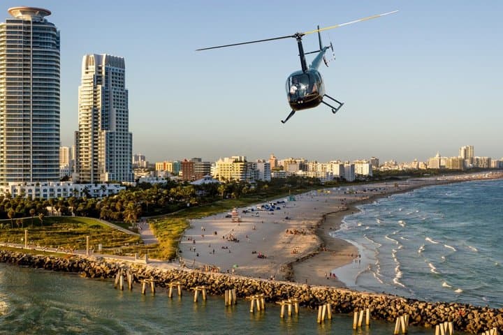 Miami Private Helicopter Tour with Champagne