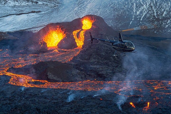 Reykjavik Helicopter Private Tour of Volcanoes