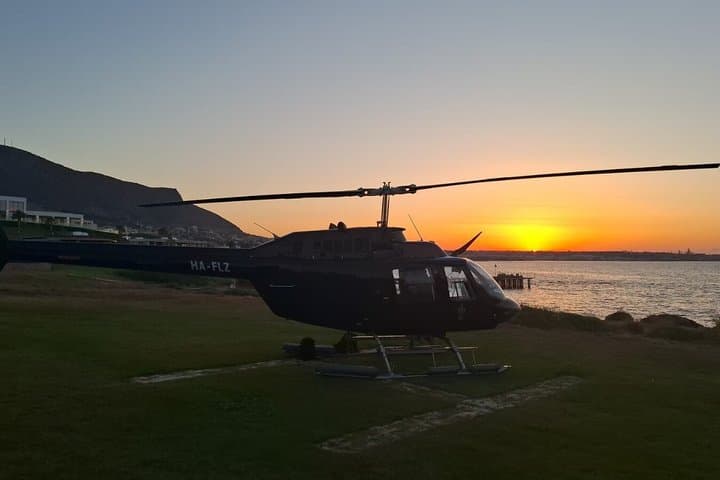 Santorini Private Romantic Sunset Helicopter Flight