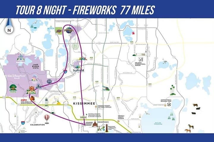 Family pack 77 Miles Helicopter Tour Fireworks & all Theme Parks