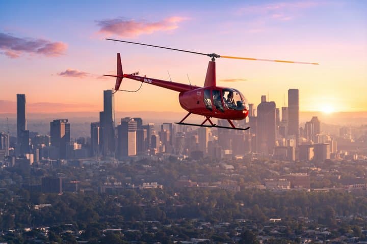 Brisbane City - Private Helicopter Sunset Flight - 25min