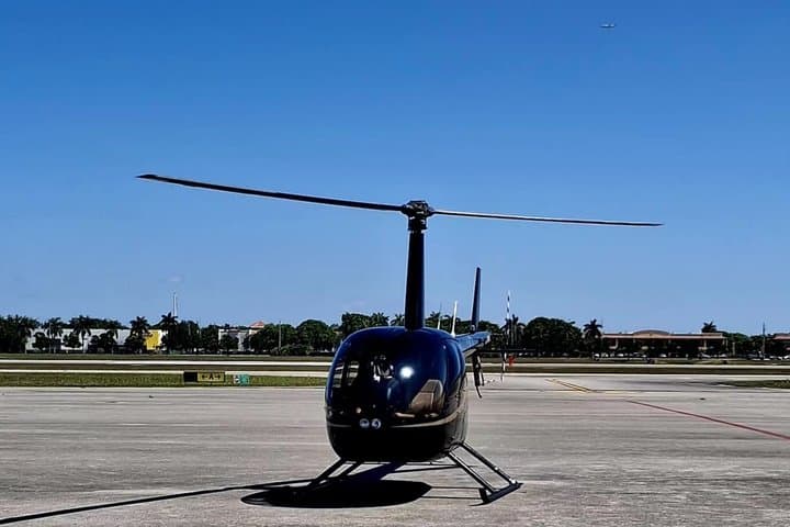 Miami helicopter tour with a French-speaking guide