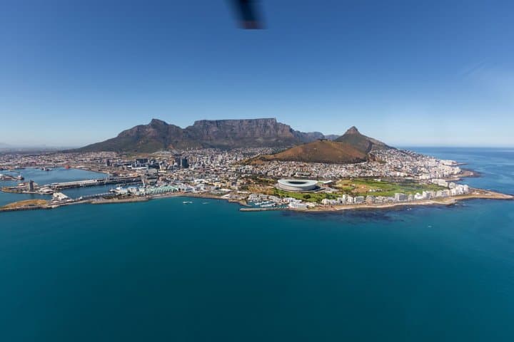 Cape Town Robben Island and City Center Helicopter Tour