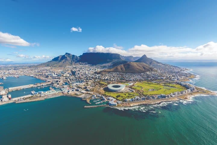 Cape Town Robben Island and Two Oceans Helicopter Tour