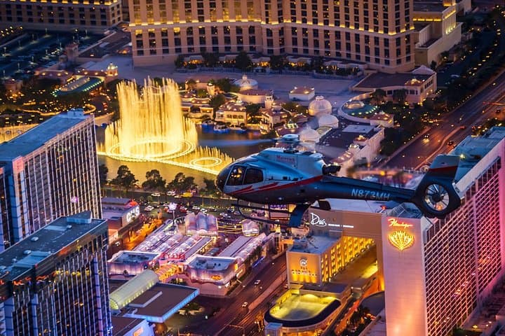 Las Vegas Strip Helicopter Night Flight