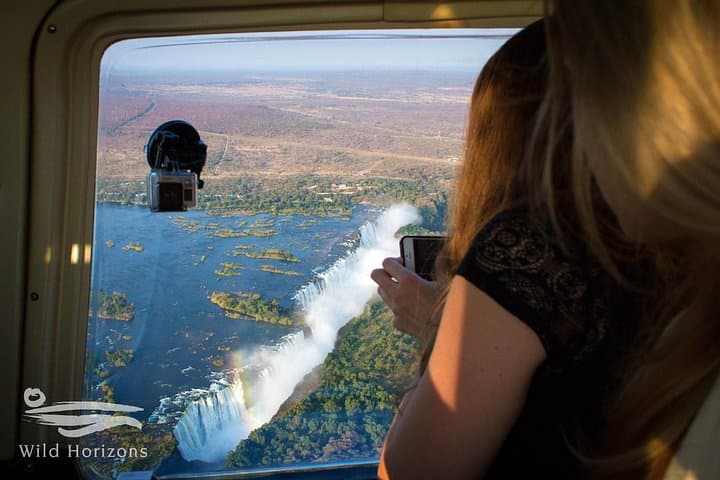 Helicopter Flight - View of the Victoria Falls