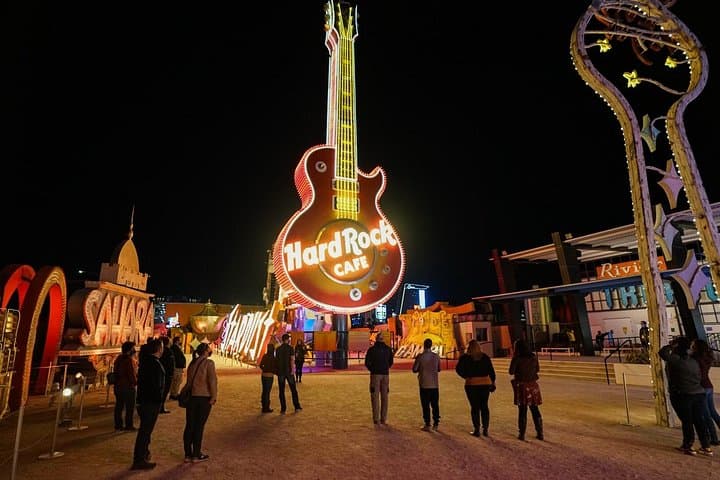 Las Vegas Night Flight by Helicopter with Neon Museum Admission