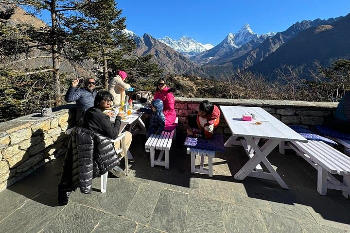Breakfast in everest view hotel - everest base camp helicopter tour