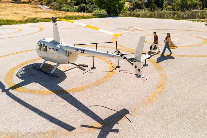 Santorini 360: Helicopter Ride, Must-See Sights & Wine Tasting