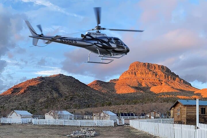 Grand Canyon helicopter tour departing from Grand Canyon Western Ranch