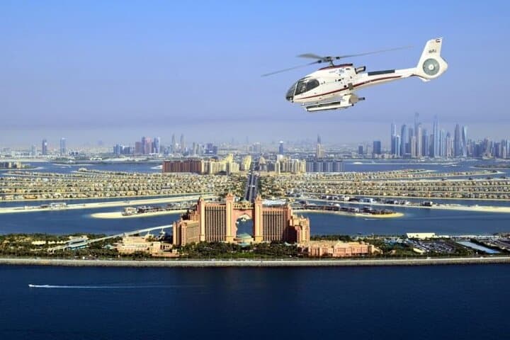 Dubai Helicopter Ride Burj Khalifa Palm Jumeirah and Marina Views