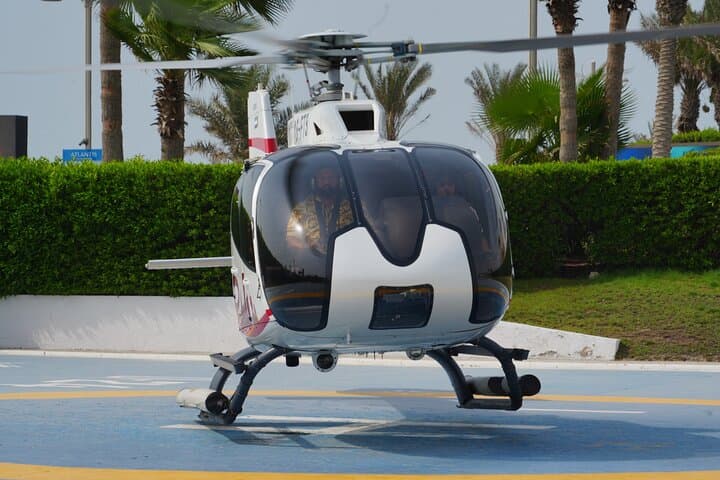Atlantis Helicopter Tour and Dubai Marina Yacht Cruise Combo