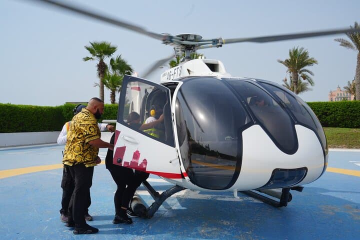 Atlantis Helicopter Tour and Dubai Marina Yacht Cruise Combo
