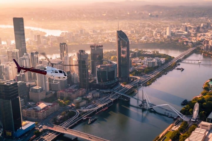 Brisbane City - Private Helicopter Sunset Flight - 25min